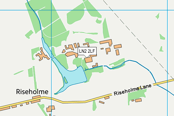 LN2 2LF map - OS VectorMap District (Ordnance Survey)