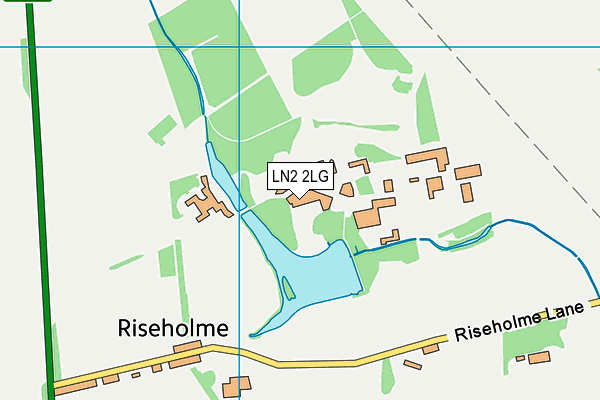 LN2 2LG map - OS VectorMap District (Ordnance Survey)