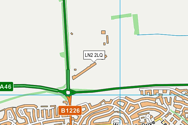 LN2 2LQ map - OS VectorMap District (Ordnance Survey)