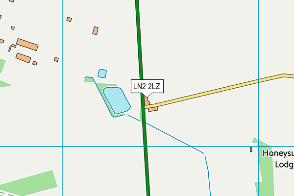 LN2 2LZ map - OS VectorMap District (Ordnance Survey)