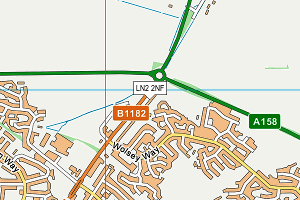 LN2 2NF map - OS VectorMap District (Ordnance Survey)