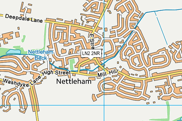 LN2 2NR map - OS VectorMap District (Ordnance Survey)