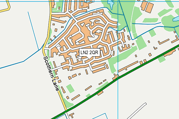 LN2 2QR map - OS VectorMap District (Ordnance Survey)