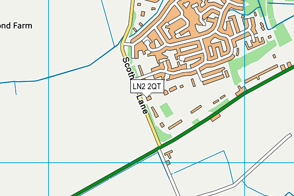 LN2 2QT map - OS VectorMap District (Ordnance Survey)