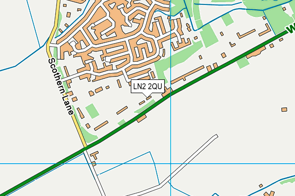 LN2 2QU map - OS VectorMap District (Ordnance Survey)