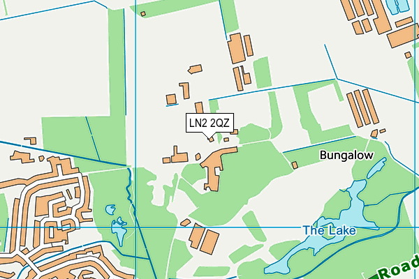 LN2 2QZ map - OS VectorMap District (Ordnance Survey)