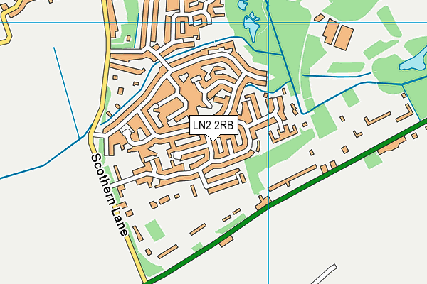 LN2 2RB map - OS VectorMap District (Ordnance Survey)