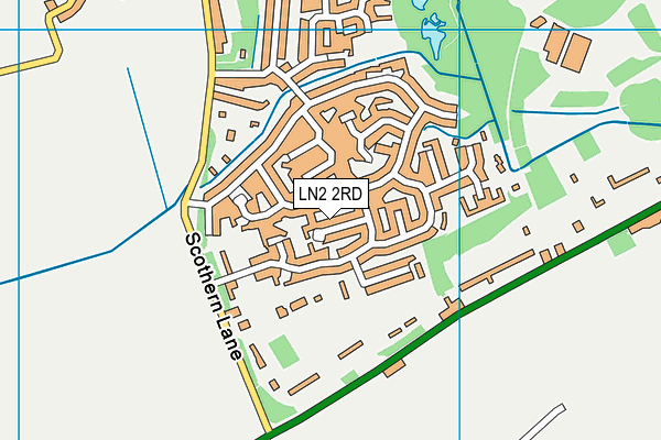 LN2 2RD map - OS VectorMap District (Ordnance Survey)