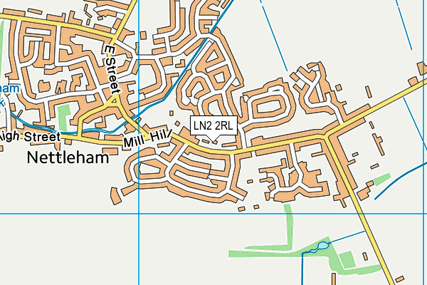 LN2 2RL map - OS VectorMap District (Ordnance Survey)