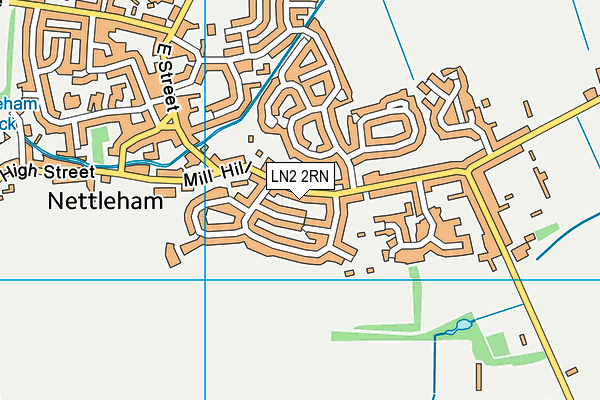 LN2 2RN map - OS VectorMap District (Ordnance Survey)