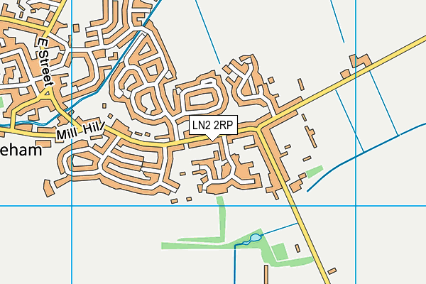 LN2 2RP map - OS VectorMap District (Ordnance Survey)
