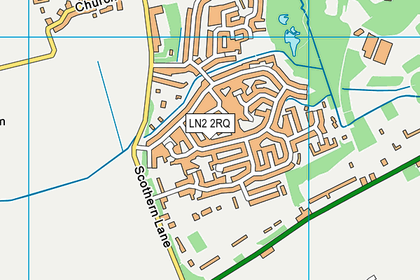 LN2 2RQ map - OS VectorMap District (Ordnance Survey)