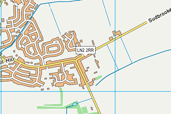 LN2 2RR map - OS VectorMap District (Ordnance Survey)