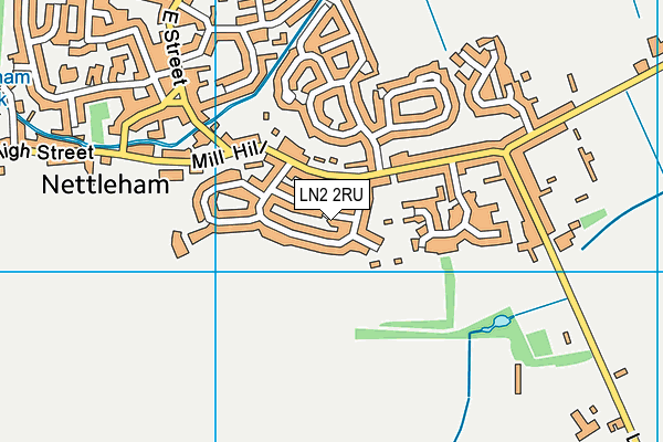 LN2 2RU map - OS VectorMap District (Ordnance Survey)