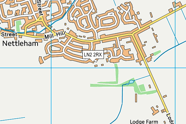 LN2 2RX map - OS VectorMap District (Ordnance Survey)