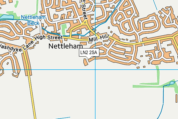 LN2 2SA map - OS VectorMap District (Ordnance Survey)