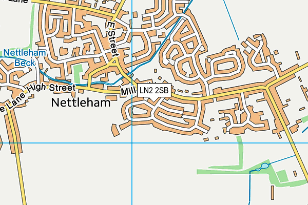 LN2 2SB map - OS VectorMap District (Ordnance Survey)