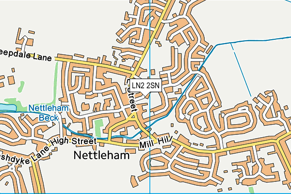 LN2 2SN map - OS VectorMap District (Ordnance Survey)