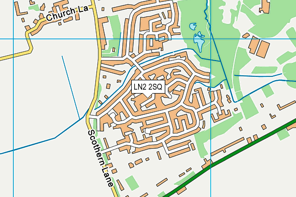 LN2 2SQ map - OS VectorMap District (Ordnance Survey)