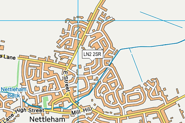 LN2 2SR map - OS VectorMap District (Ordnance Survey)