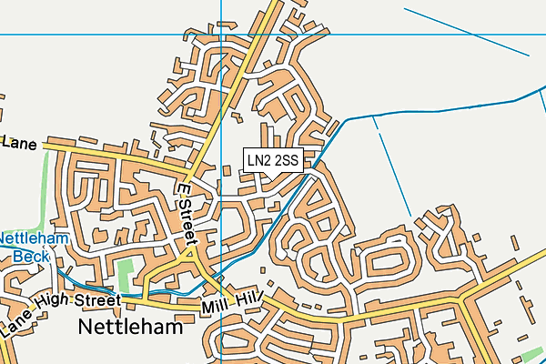 LN2 2SS map - OS VectorMap District (Ordnance Survey)