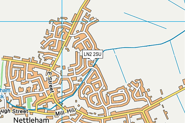 LN2 2SU map - OS VectorMap District (Ordnance Survey)