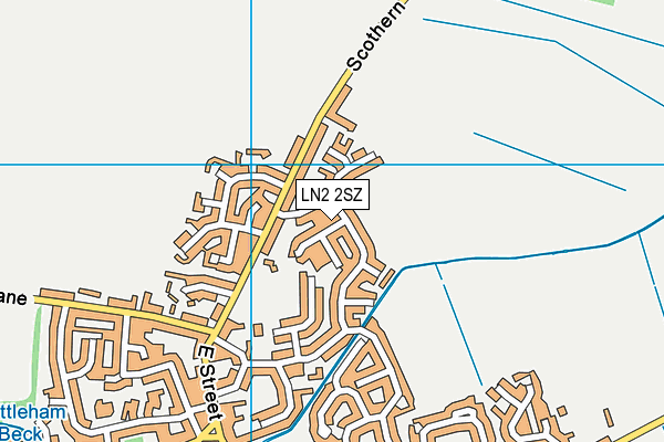 LN2 2SZ map - OS VectorMap District (Ordnance Survey)