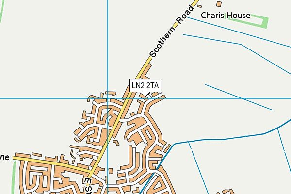 LN2 2TA map - OS VectorMap District (Ordnance Survey)