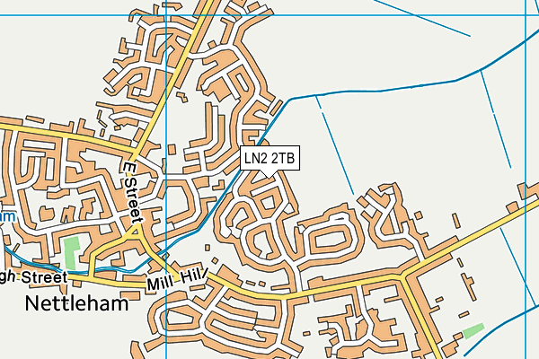 LN2 2TB map - OS VectorMap District (Ordnance Survey)