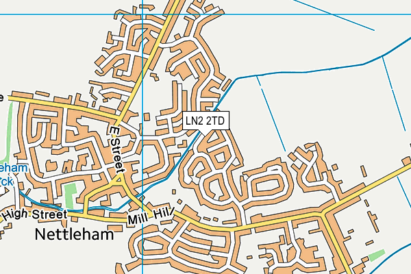 LN2 2TD map - OS VectorMap District (Ordnance Survey)