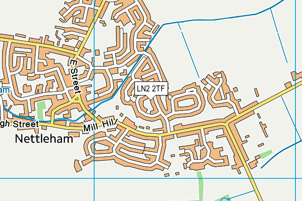 LN2 2TF map - OS VectorMap District (Ordnance Survey)