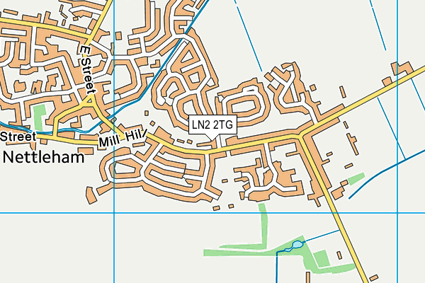 LN2 2TG map - OS VectorMap District (Ordnance Survey)