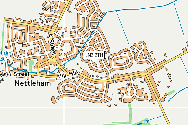 LN2 2TH map - OS VectorMap District (Ordnance Survey)
