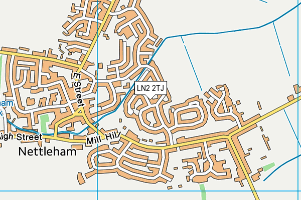 LN2 2TJ map - OS VectorMap District (Ordnance Survey)
