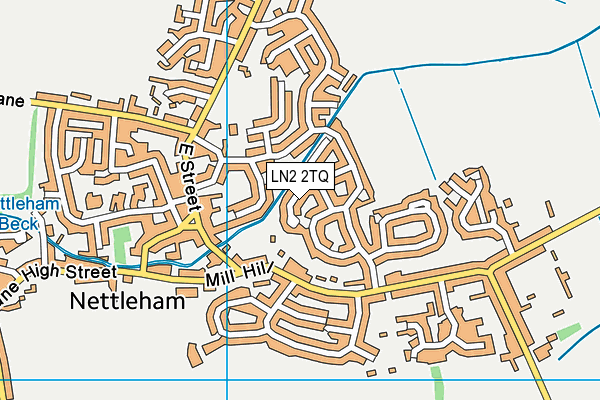 LN2 2TQ map - OS VectorMap District (Ordnance Survey)