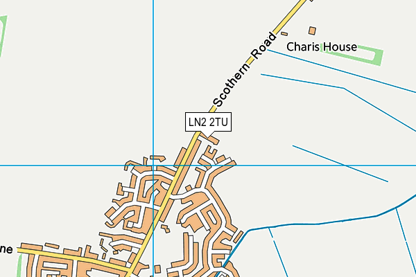 LN2 2TU map - OS VectorMap District (Ordnance Survey)