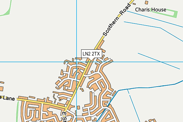 LN2 2TX map - OS VectorMap District (Ordnance Survey)