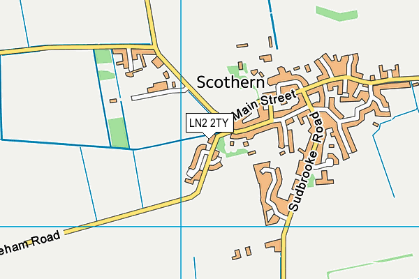 LN2 2TY map - OS VectorMap District (Ordnance Survey)