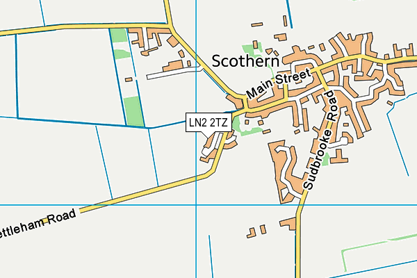 LN2 2TZ map - OS VectorMap District (Ordnance Survey)