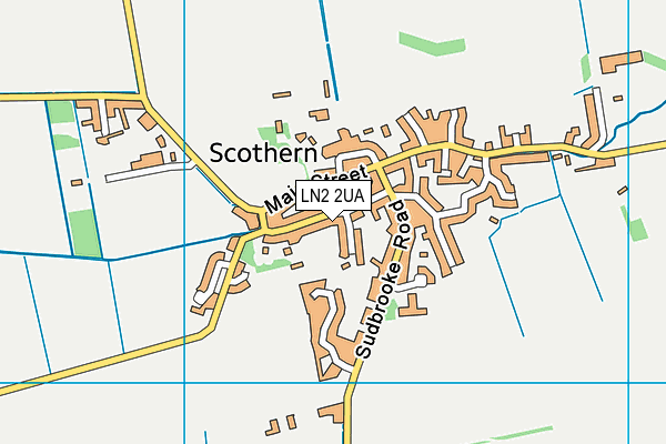 LN2 2UA map - OS VectorMap District (Ordnance Survey)