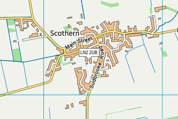 LN2 2UB map - OS VectorMap District (Ordnance Survey)