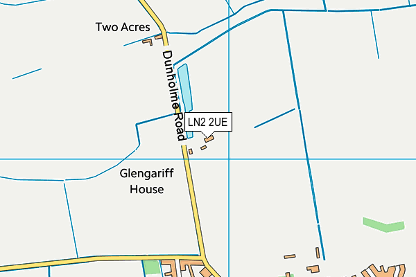 LN2 2UE map - OS VectorMap District (Ordnance Survey)