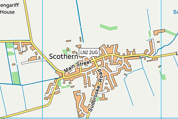 LN2 2UG map - OS VectorMap District (Ordnance Survey)