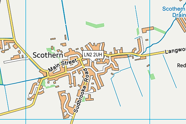 LN2 2UH map - OS VectorMap District (Ordnance Survey)