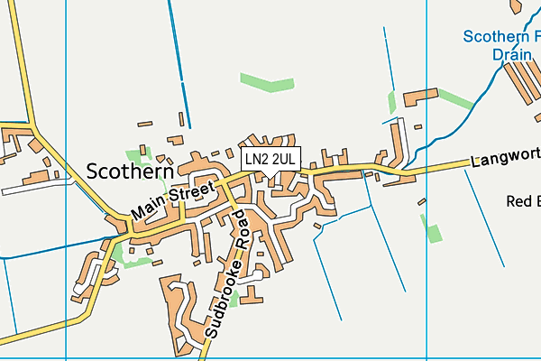 LN2 2UL map - OS VectorMap District (Ordnance Survey)