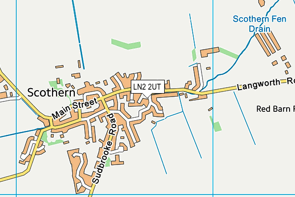 LN2 2UT map - OS VectorMap District (Ordnance Survey)