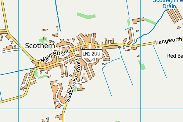 LN2 2UU map - OS VectorMap District (Ordnance Survey)
