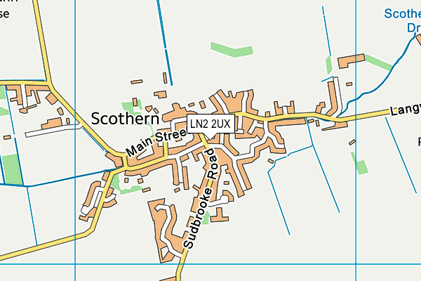 LN2 2UX map - OS VectorMap District (Ordnance Survey)