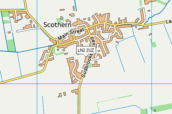 LN2 2UZ map - OS VectorMap District (Ordnance Survey)