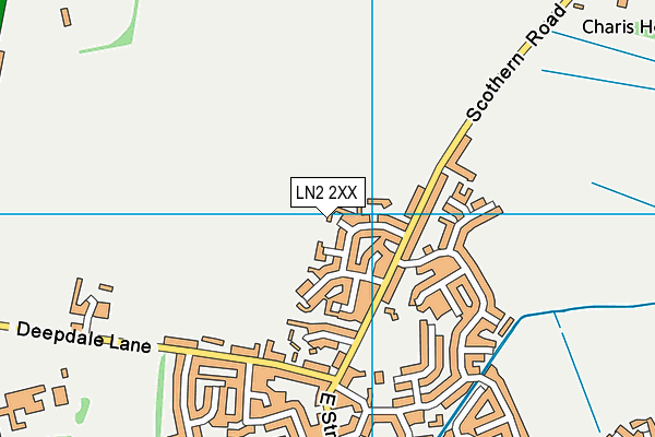 LN2 2XX map - OS VectorMap District (Ordnance Survey)